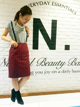 N. STAFFさん（レディース・160cm）の夏コーディネート
