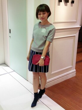 N. STAFFさん（レディース・160cm）の夏コーディネート