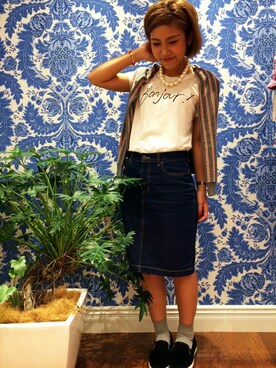 N. STAFFさん（レディース・160cm）の夏コーディネート