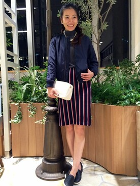 N. STAFFさん（レディース・160cm）の秋コーディネート