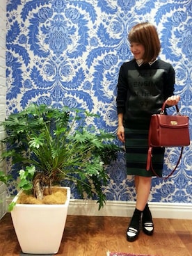 「N.（N. Natural Beauty Basic）（エヌエヌナチュラルビューティーベーシック）のアイテム（スウェット）」を使った、N. STAFFさん（レディース・160cm）の秋コーディネート