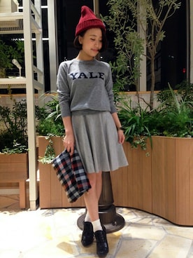 「N.（N. Natural Beauty Basic）（エヌエヌナチュラルビューティーベーシック）のアイテム（ブーティ）」を使った、N. STAFFさん（レディース・160cm）の秋コーディネート
