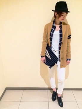 「N.（N. Natural Beauty Basic）（エヌエヌナチュラルビューティーベーシック）のアイテム（ブーティ）」を使った、N. STAFFさん（レディース・160cm）の秋コーディネート