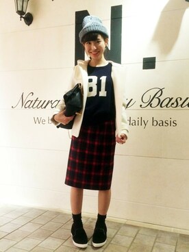 N. STAFFさん（レディース・160cm）の秋コーディネート