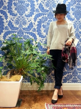 N. STAFFさん（レディース・160cm）の秋コーディネート