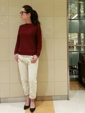 N. STAFFさん（レディース・160cm）の秋コーディネート