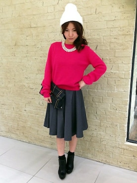 「N.（N. Natural Beauty Basic）（エヌエヌナチュラルビューティーベーシック）のアイテム（ブーティ）」を使った、N. STAFFさん（レディース・160cm）の秋コーディネート