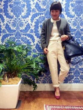 N. STAFFさん（レディース・160cm）の秋コーディネート