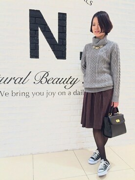 N. STAFFさん（レディース・160cm）の秋コーディネート