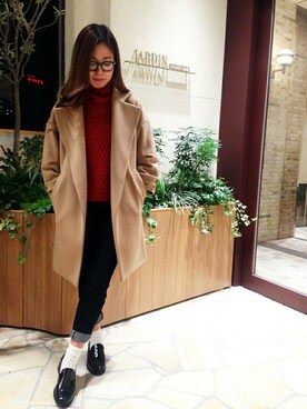 N. STAFFさん（レディース・160cm）の冬コーディネート