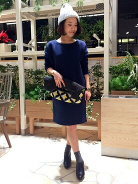 N. STAFFさん（レディース・160cm）の秋コーディネート