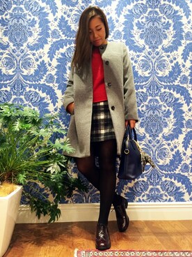 N. STAFFさん（レディース・160cm）の秋コーディネート