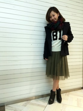 「N.（N. Natural Beauty Basic）（エヌエヌナチュラルビューティーベーシック）のアイテム（ダッフルコート）」を使った、N. STAFFさん（レディース・160cm）の冬コーディネート