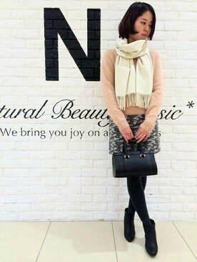 N. STAFFさん（レディース・160cm）の冬コーディネート