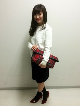 N. STAFFさん（レディース・160cm）の冬コーディネート