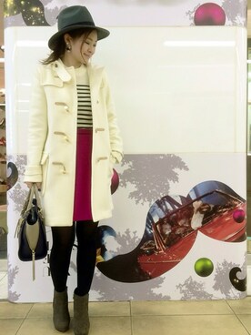 「N.（N. Natural Beauty Basic）（エヌエヌナチュラルビューティーベーシック）のアイテム（ダッフルコート）」を使った、N. STAFFさん（レディース・160cm）の冬コーディネート