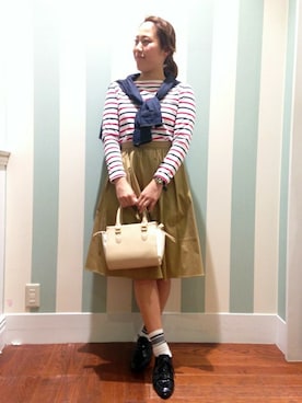 N. STAFFさん(レディース・160cm)の冬コーディネート