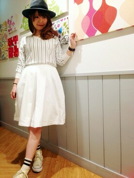 N. STAFFさん（レディース・160cm）の冬コーディネート