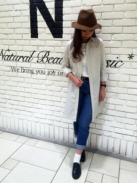 N. STAFFさん（レディース・160cm）の冬コーディネート