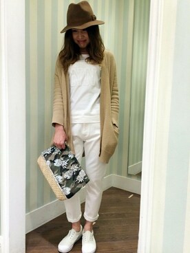 N. STAFFさん（レディース・160cm）の冬コーディネート