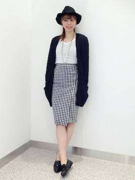 N. STAFFさん（レディース・160cm）の冬コーディネート