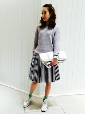 N. STAFFさん（レディース・160cm）の冬コーディネート