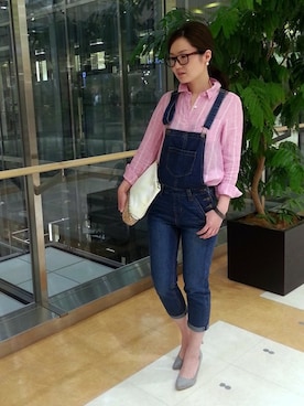 「N.（N. Natural Beauty Basic）（エヌエヌナチュラルビューティーベーシック）のアイテム（サロペット/オーバーオール）」を使った、N. STAFFさん（レディース・160cm）の冬コーディネート