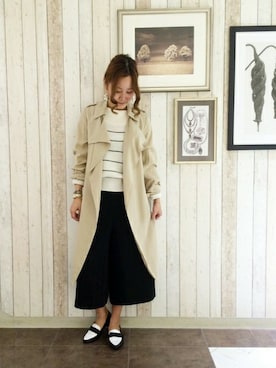 N. STAFFさん（レディース・160cm）の冬コーディネート