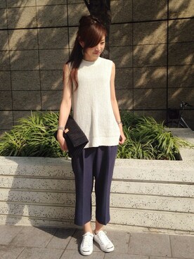 N. STAFFさん（レディース・160cm）の夏コーディネート