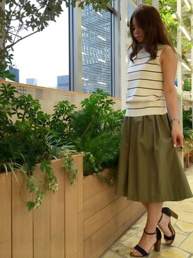 N. STAFFさん（レディース・160cm）の夏コーディネート