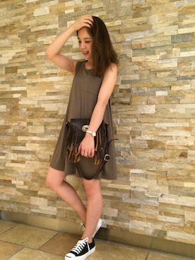 N. STAFFさん（レディース・160cm）の夏コーディネート