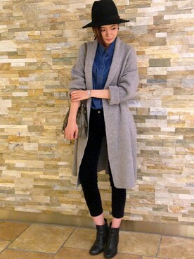 N. STAFFさん（レディース・160cm）の秋コーディネート