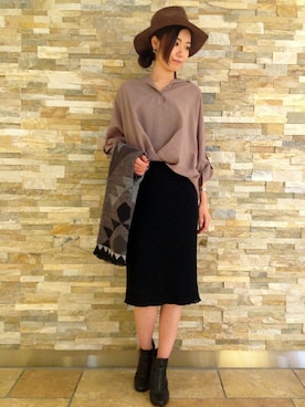 N. STAFFさん（レディース・160cm）の秋コーディネート