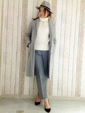 N. STAFFさん（レディース・160cm）の秋コーディネート