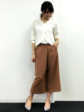 N. STAFFさん（レディース・160cm）の冬コーディネート