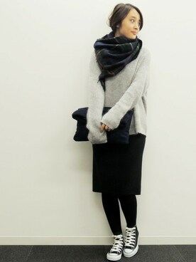 N. STAFFさん(レディース・160cm)の冬コーディネート