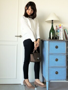 N. STAFFさん（レディース・160cm）の冬コーディネート