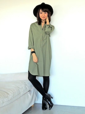 「N.（N. Natural Beauty Basic）（エヌエヌナチュラルビューティーベーシック）のアイテム（ブーティ）」を使った、N. STAFFさん（レディース・160cm）の冬コーディネート