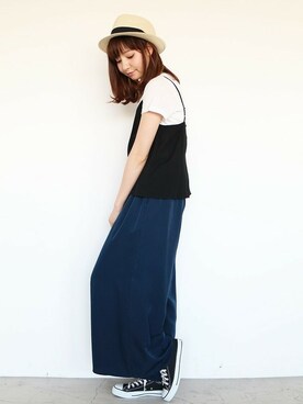 N. STAFFさん（レディース・161cm）の春コーディネート