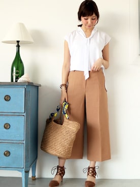 N. STAFFさん（レディース・161cm）の春コーディネート