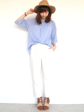 N. STAFFさん（レディース・161cm）の春コーディネート