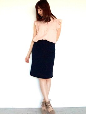 N. STAFFさん（レディース・161cm）の春コーディネート