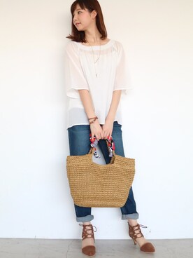 N. STAFFさん（レディース・161cm）の春コーディネート