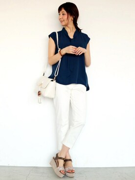 N. STAFFさん（レディース・161cm）の春コーディネート