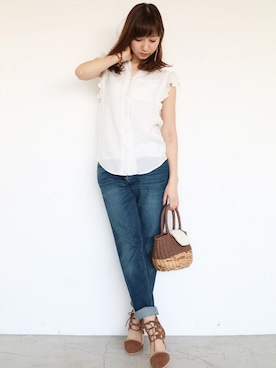 N. STAFFさん（レディース・161cm）の春コーディネート