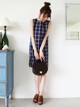 N. STAFFさん（レディース・160cm）の春コーディネート