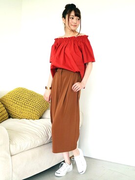 N. STAFFさん（レディース・165cm）の夏コーディネート