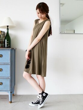 N. STAFFさん（レディース・165cm）の夏コーディネート