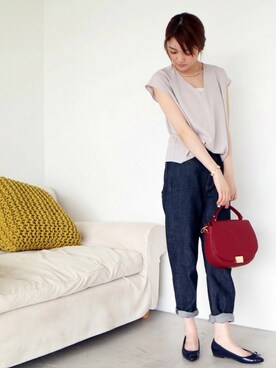 N. STAFFさん（レディース・165cm）の夏コーディネート