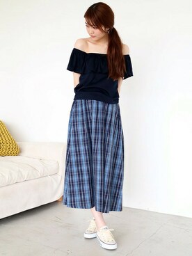 N. STAFFさん（レディース・165cm）の夏コーディネート